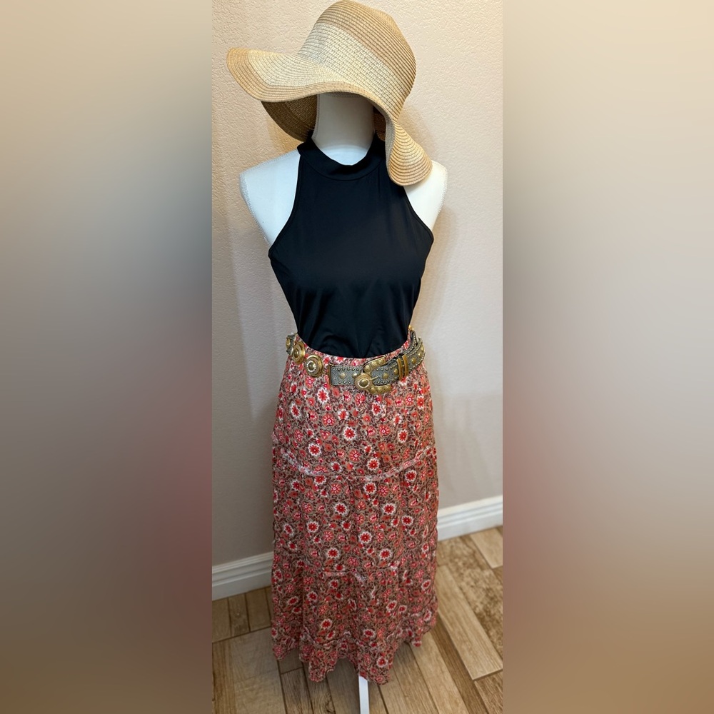 Floral Maxi layered skirt
